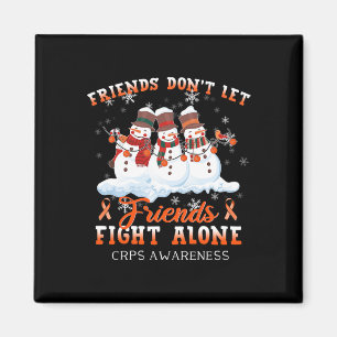 Snowman Don't Let Friends Fight Alone Crps Awarene Magnet