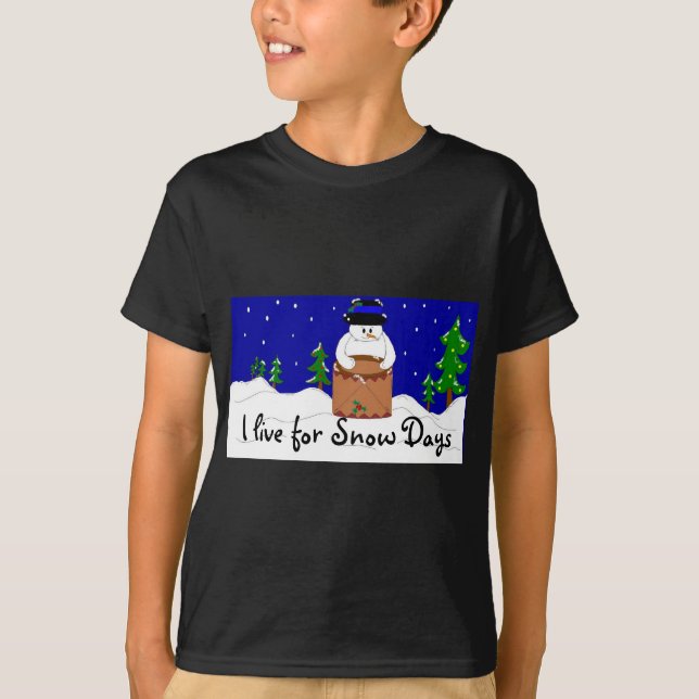 Snowman Drummer T-Shirt (Front)