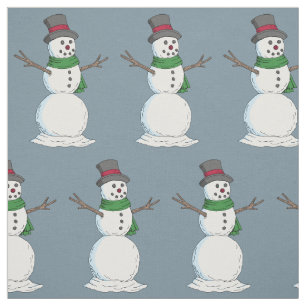 Snowman Fabric