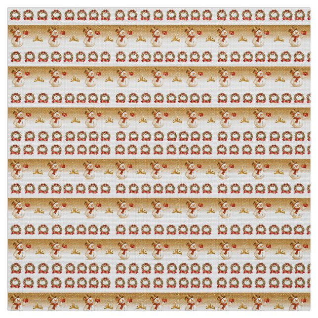 Snowman Fabric (Swatch)