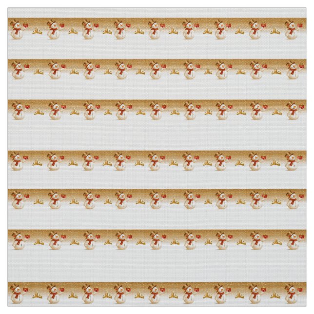Snowman Fabric (Swatch)
