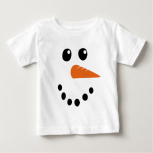Snowman Face Baby T-Shirt