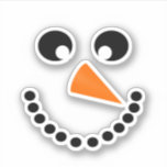 Snowman Face Christmas<br><div class="desc">* Illustration of a cute snowman with a great big smile! * Several size options and choose matte glossy or transparent! * Use for decorating your laptop or sports bottles, scrap booking, DIY or crafting projects. * Ideas: envelope seal or small insert for mailed greeting cards. * Add your text,...</div>