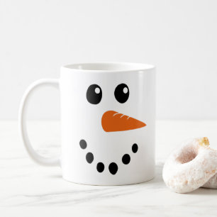 Snowman Face Coffee Mug