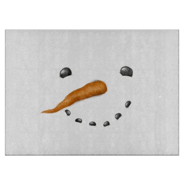 SNOWMAN FACE CUTTING BOARD (Front)