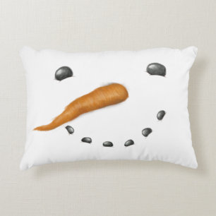 SNOWMAN FACE DECORATIVE CUSHION