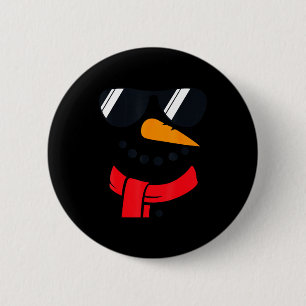 Snowman Face Family Christmas Matching Costume Men 6 Cm Round Badge