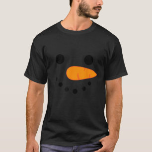 Snowman Face Funny Winter Snow Man Holiday Christm T-Shirt