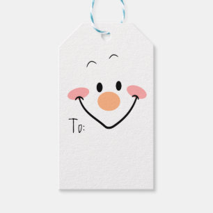 Snowman Face Gift Tags