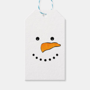 Snowman Face Gift Tags