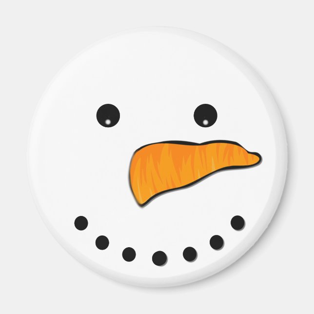 Snowman Face Magnet (Front)
