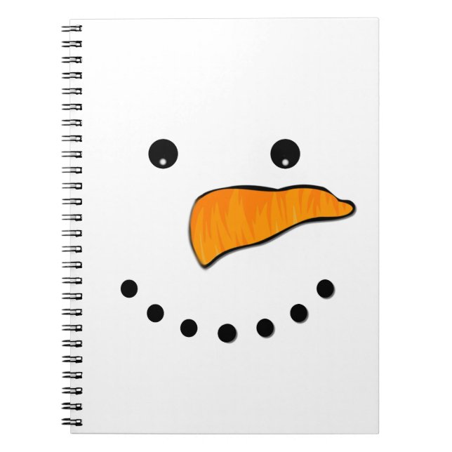Snowman Face Notebook (Front)