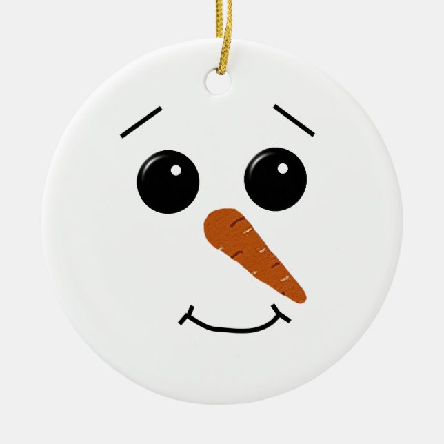 Snowman Face Ornament (Front)