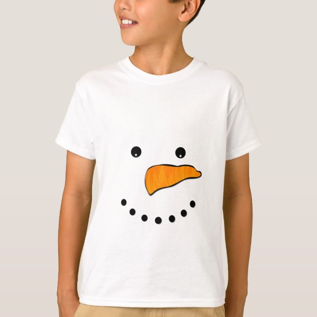 Snowman Face T-Shirt (Front)