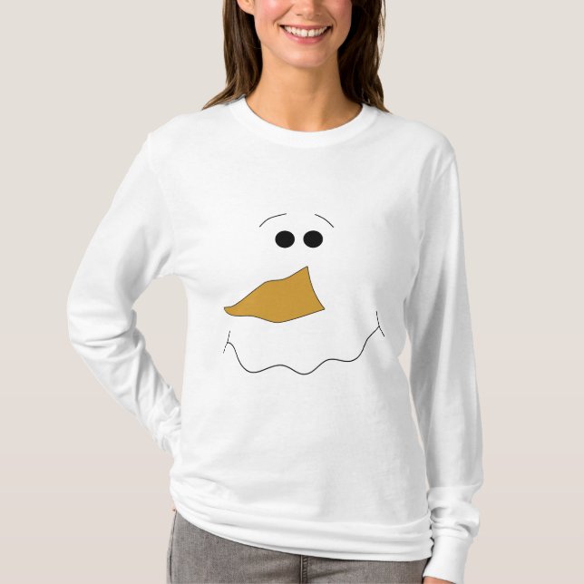Snowman Face T-Shirt (Front)