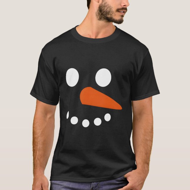 Snowman Face T-Shirt (Front)