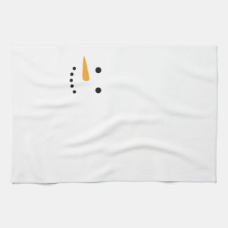 Snowman Face Tea Towel