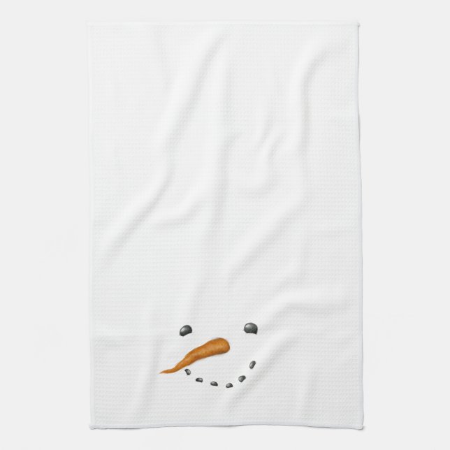 SNOWMAN FACE TEA TOWEL (Vertical)