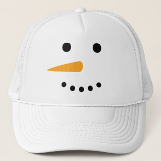 Snowman Face Trucker Hat