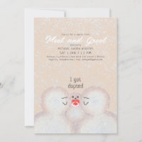Snowman Family Adoption Shower Invitation