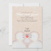 Snowman Family Adoption Shower Invitation