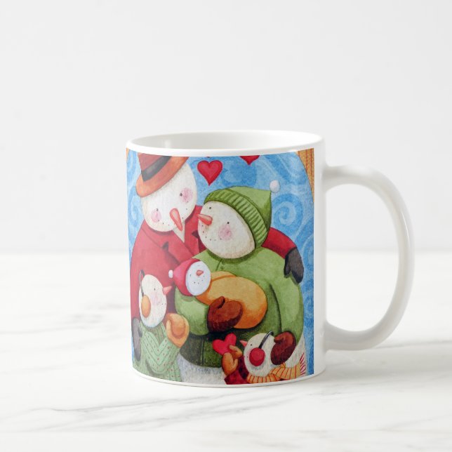 Snowman Family Coffee Mug (Right)