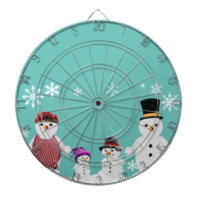 snowman family dartboard (Front)