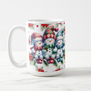 Snowman Family Holiday Mug
