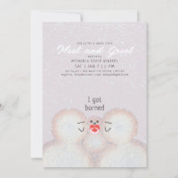 Snowman Family New Birth Shower Invitation