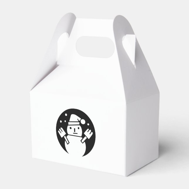 snowman favour box (Front Side)