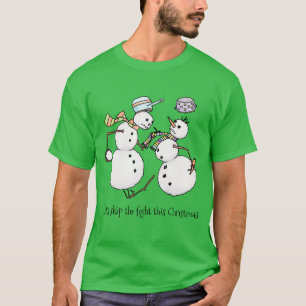 Snowman fight T-Shirt
