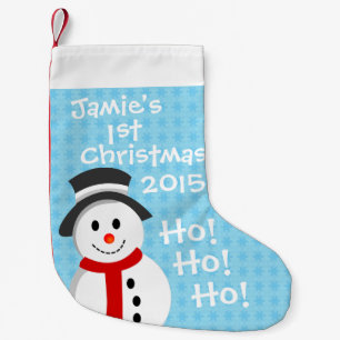 Snowman - First Christmas Small Christmas Stocking