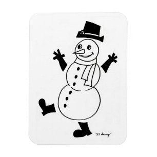Snowman Flexible Magnet