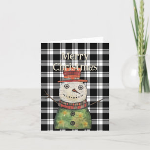 Snowman Folded Holiday Card