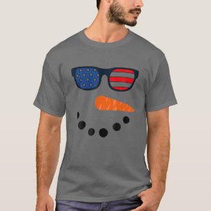 Snowman For Boys Kids Toddlers Glasse Christmas Wi T-Shirt