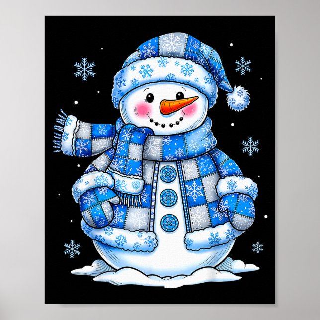 Snowman For Women Men Kids Grandkids Christmas  Poster (Front)