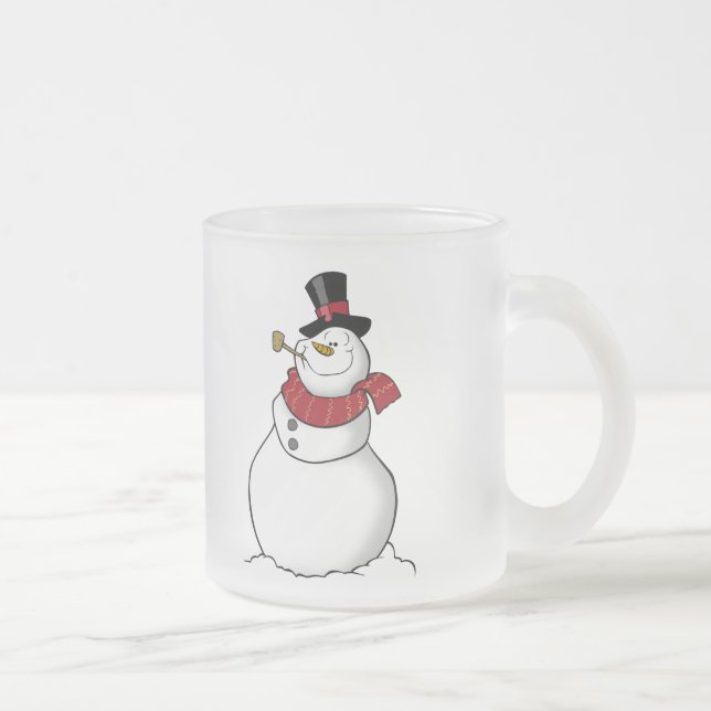 Snowman Frosted Mug (Right)
