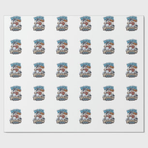 Snowman Funny Winter Seasonal Humour Christmas Wrapping Paper