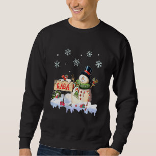 Snowman Gaga Freeze Christmas Party Xmas Sweatshirt