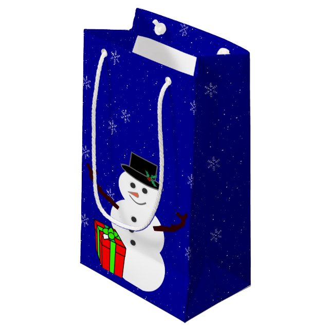 Snowman Gift Bag (Front Angled)