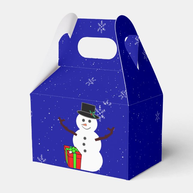Snowman Gift Box (Back Side)