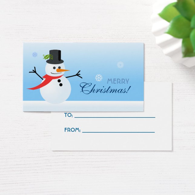 Snowman Gift Tag (Desk)