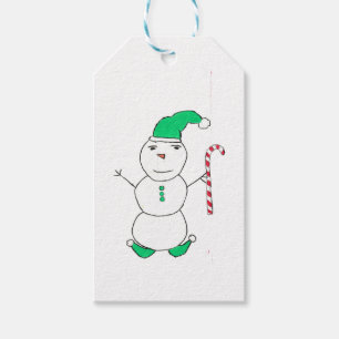 Snowman gift tags