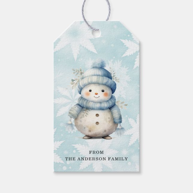 Snowman Gift Tags (Front)