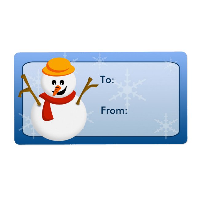 Snowman Gift Tags (Front)