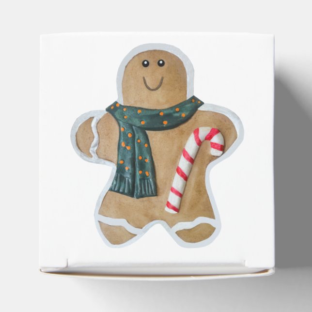 Snowman gingerbread  favour box (Top)