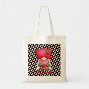 Snowman Gnome Customise Colour and Text Tote Bag