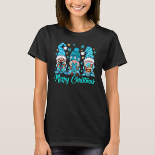 Snowman Gnomies With Snowflakes Cute Winter Gnome T-Shirt