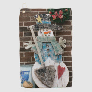 Snowman Golf Towel