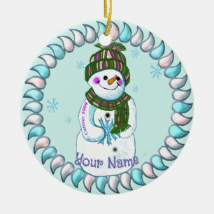 Snowman Granny ornaments
